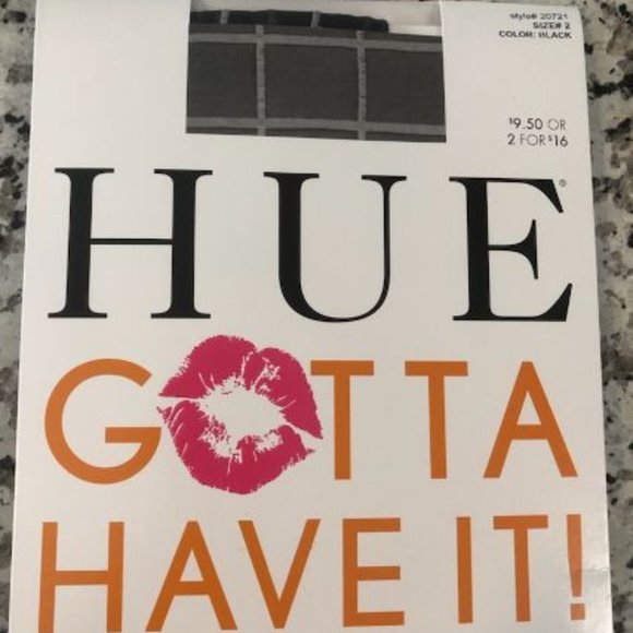 HUE Gotta Have It: Black with White Tights - Picture 1 of 5